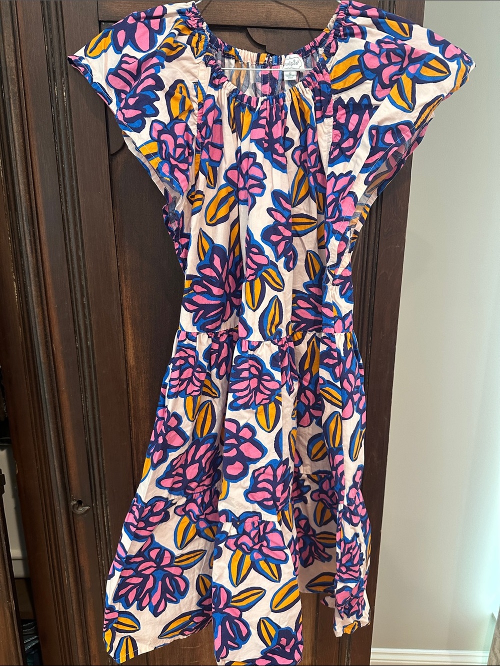 Mud Pie Pink, Blue & Yellow Floral Dress size small